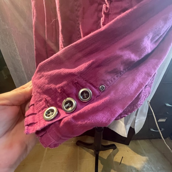 Chico’s Platinum Size 2 Jacket Dark Mauve classic - Picture 9 of 10